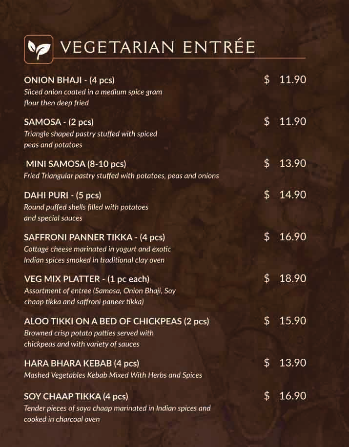 food menu