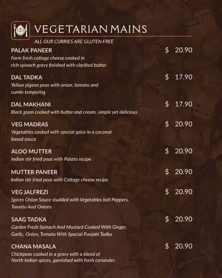 food menu