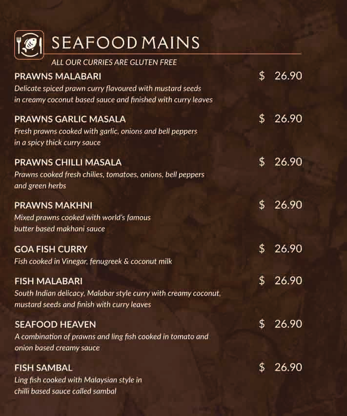 food menu